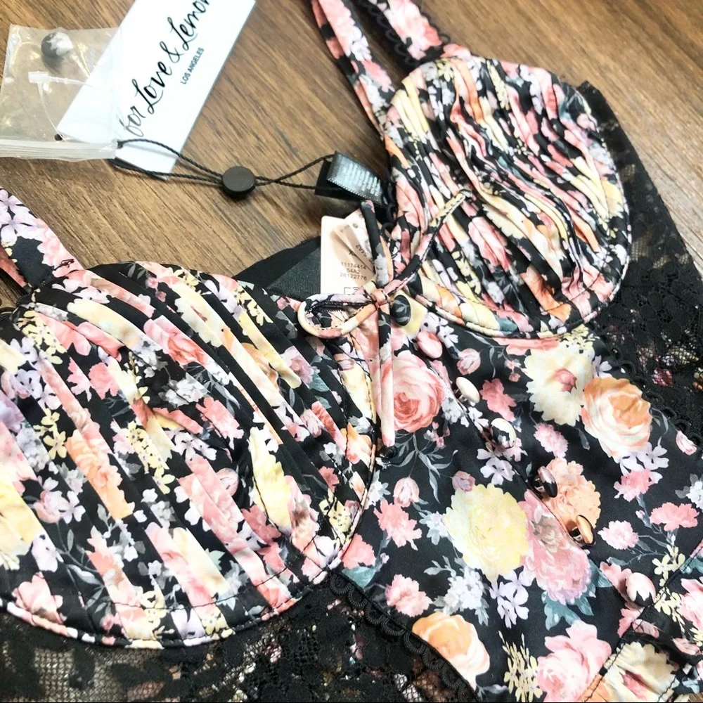 For Love And Lemons Gardenia Long Line Bra - Picture 5 of 7